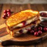 Cranberry Brie and Mozzarella Grilled Sandwich: A Perfect Sweet and Savory Delight