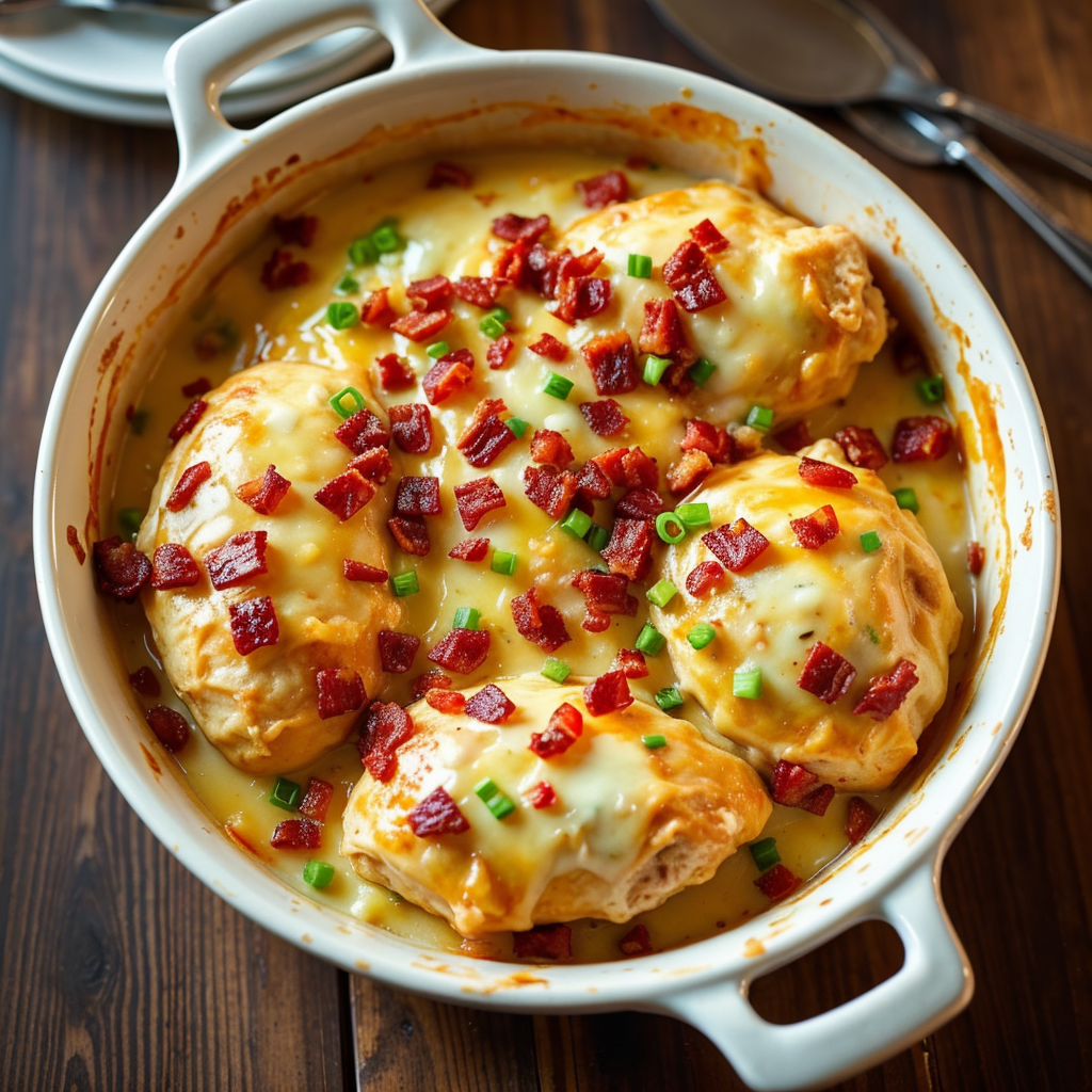 Cream Cheese Ranch Chicken with Bacon and Cheese: A Perfect Comfort Dish