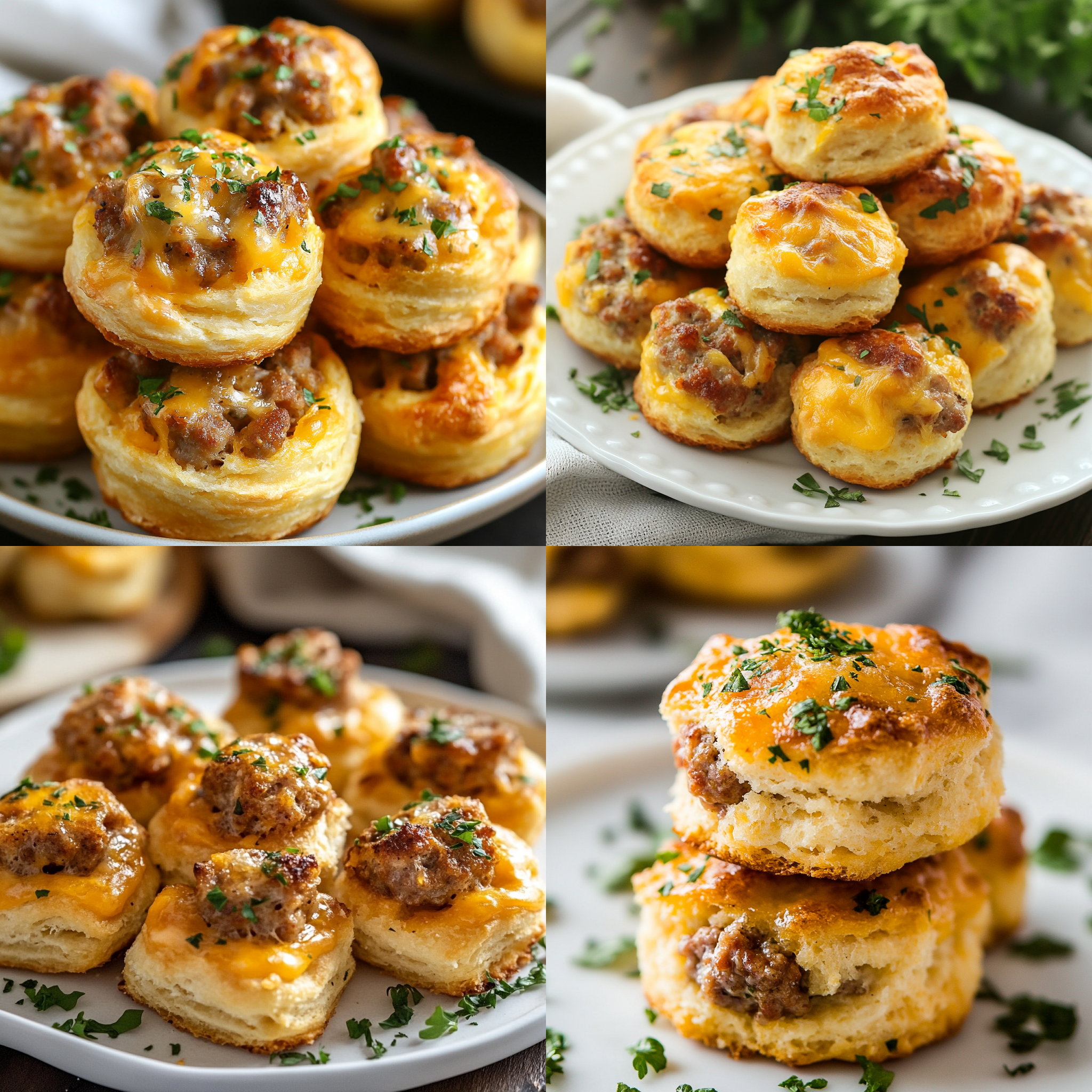 Easy Cheesy Sausage Biscuit Bites Recipe