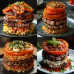 Grilled Beef Tomato Rice Stack – A Flavor-Packed Balanced Meal