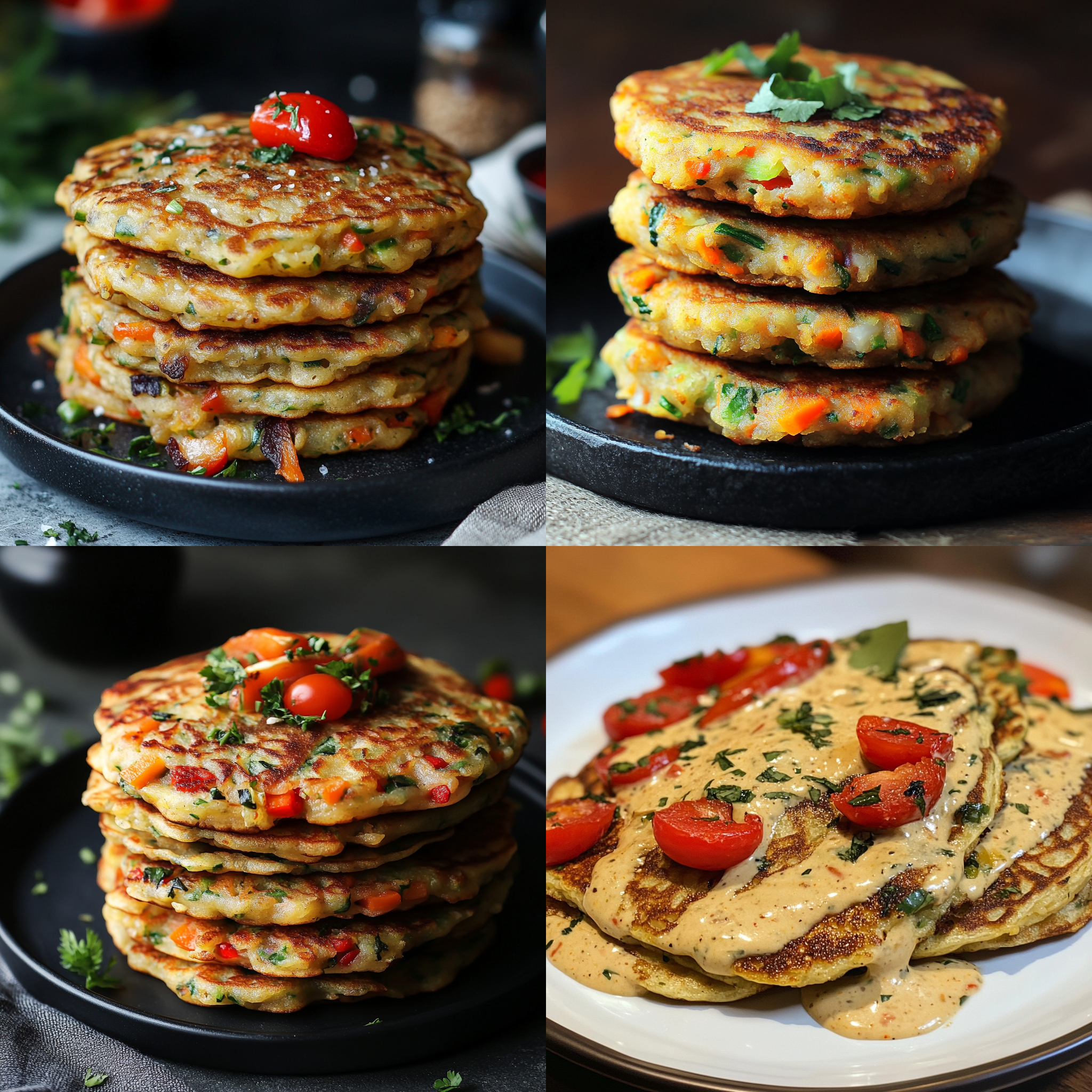 Savory Vegetable Pancakes involves