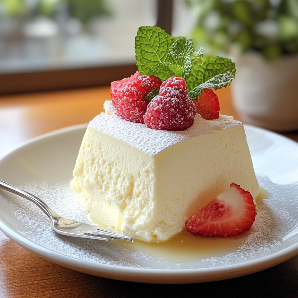 The Japanese Steamed Cheesecake, Also Known as Cotton Cheesecake