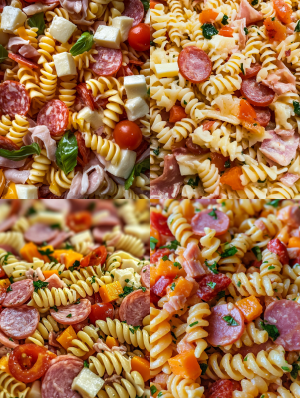 taarichtmarouane A photo of a pasta salad with ham cheese and p 76b12d9a b476 4509 928f d50c34f9d20c ti