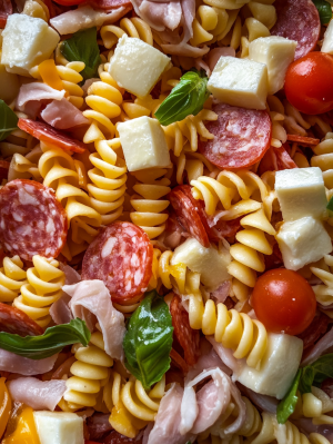taarichtmarouane A photo of a pasta salad with ham cheese and p ba2ad41a 5d36 4470 aff2 f34f12a9941a ti