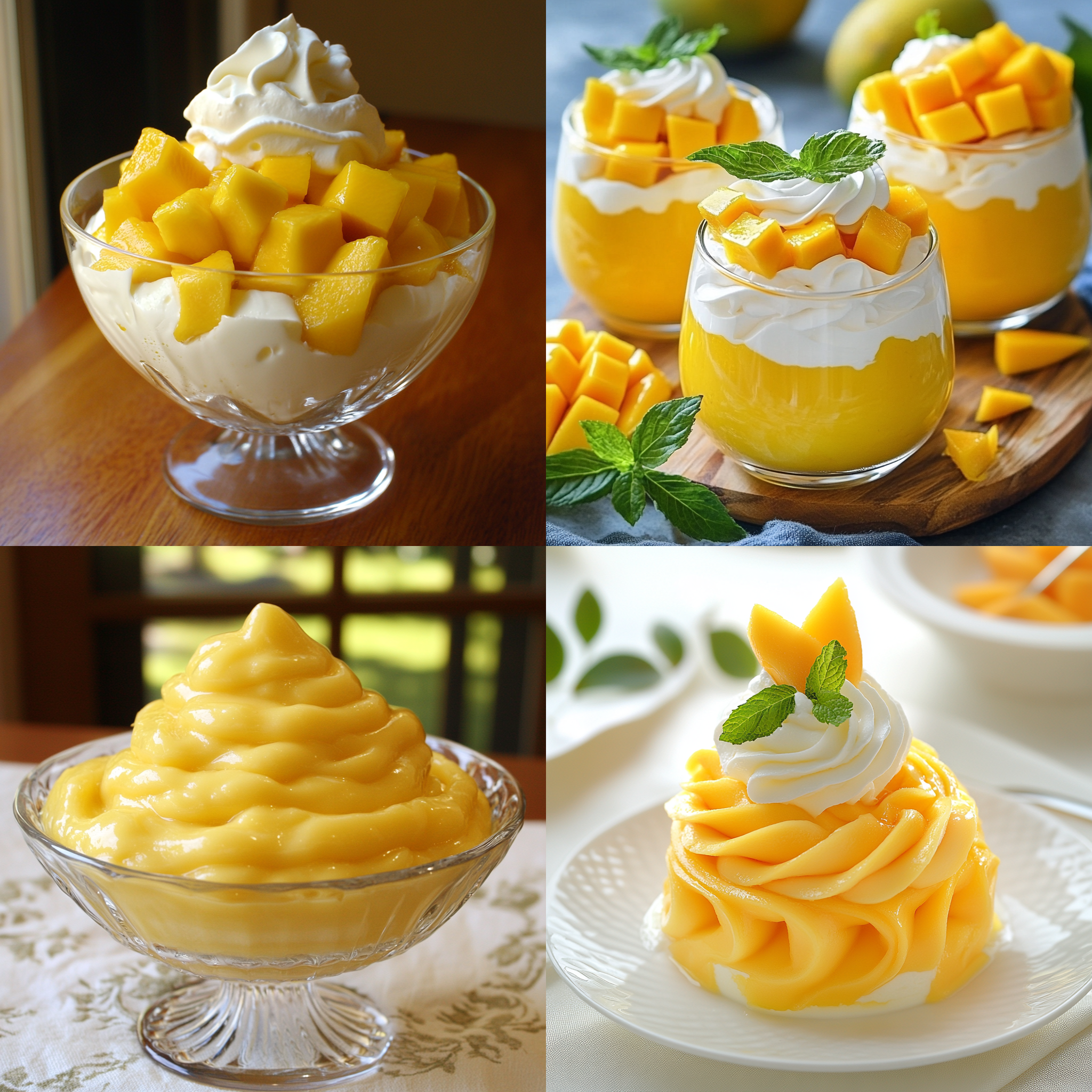 Golden Fluffy Mango Mousse Recipe