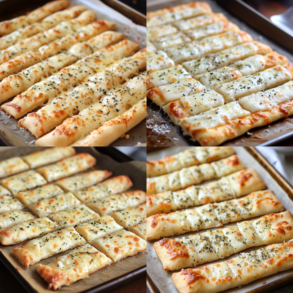 Homemade Cheesy Garlic Breadsticks Recipe