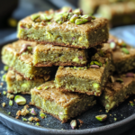 Pistachio Blondies